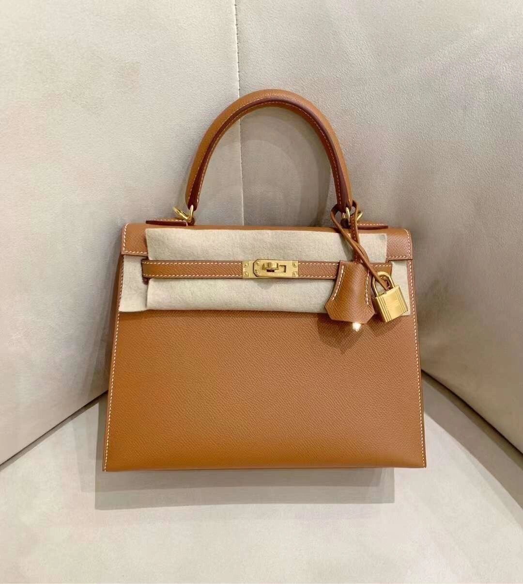 Shebag fully handmade Hermes Kelly 25 of gold brown review (2025 Jan updated)-Best Quality Fake designer Bag Review, Replica designer bag ru