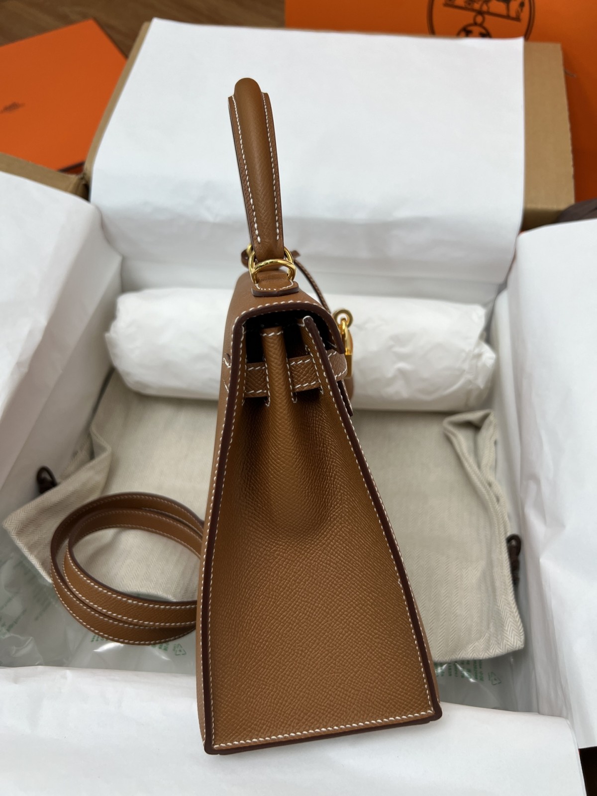 Shebag fully handmade Hermes Kelly 25 of gold brown review (2025 Jan updated)-Best Quality Fake designer Bag Review, Replica designer bag ru
