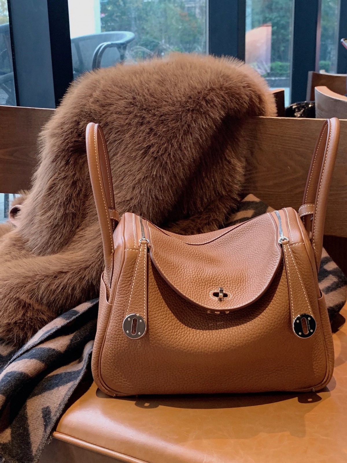 Shebag fully handmade Hermes Lindy 26 bag in brown silver hardware review(2025 Jan updated)-Best Quality Fake designer Bag Review, Replica designer bag ru