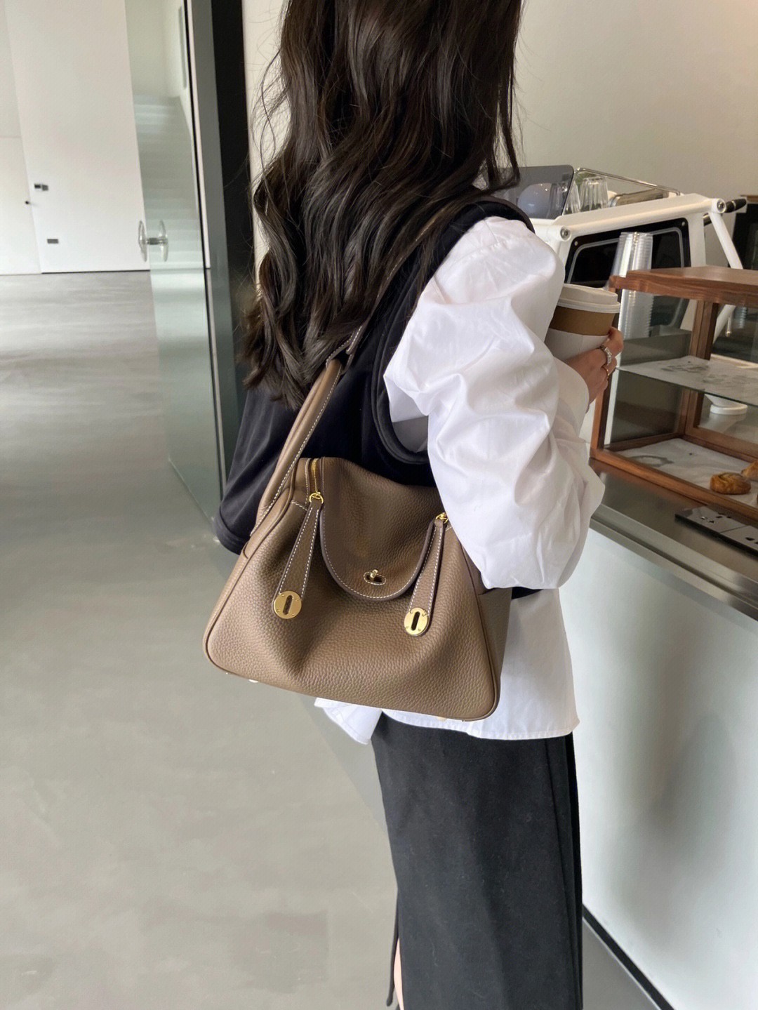 Shebag fully handmade Hermes Lindy 26 grey gold in togo(2025 Jan updated)-Best Quality Fake designer Bag Review, Replica designer bag ru