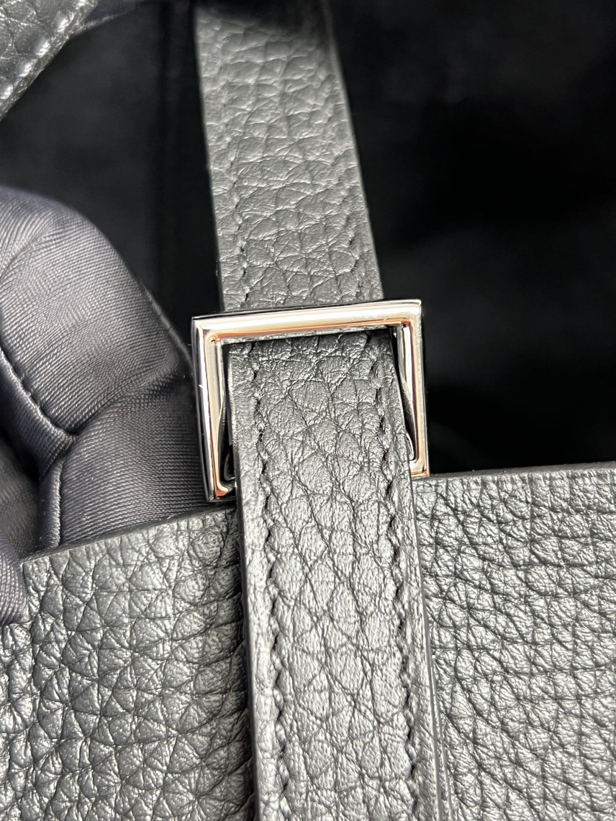 Shebag fully handmade Hermes Picotin 18 bag black togo silver (2025 Feb updated)-Best Quality Fake designer Bag Review, Replica designer bag ru