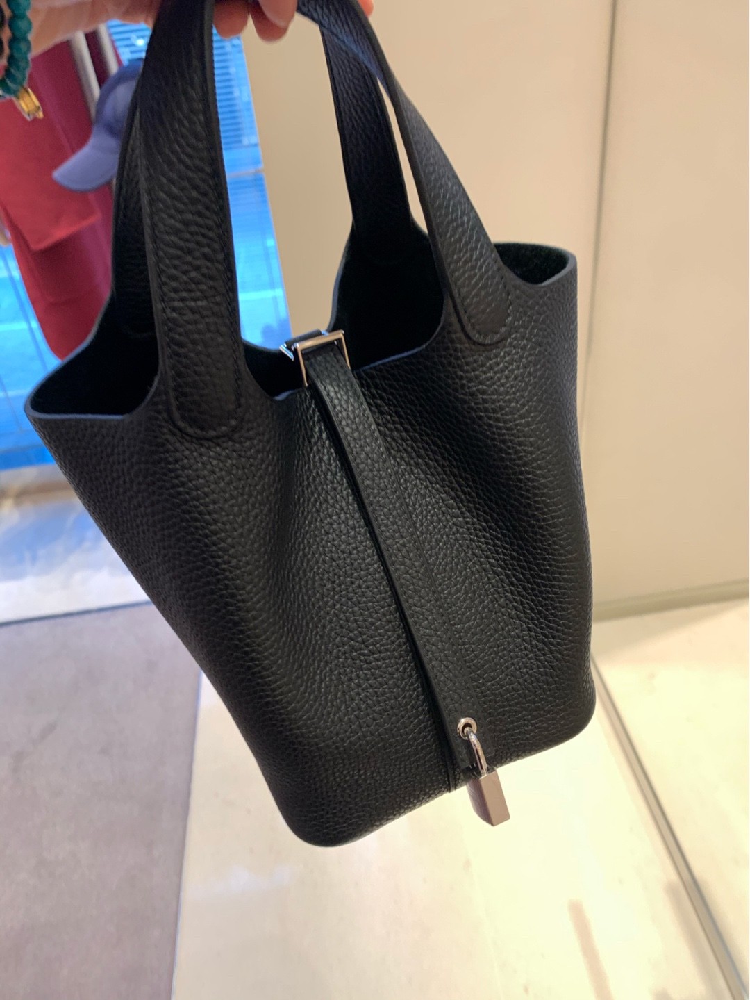 Shebag fully handmade Hermes Picotin 18 bag black togo silver (2025 Feb updated)-Best Quality Fake designer Bag Review, Replica designer bag ru