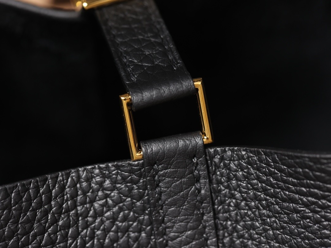 Shebag fully handmade Hermes Picotin 18 bag black togo silver (2025 Feb updated)-Best Quality Fake designer Bag Review, Replica designer bag ru