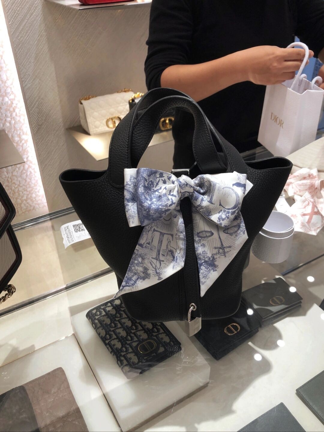 Shebag fully handmade Hermes Picotin 18 bag black togo silver (2025 Feb updated)-Best Quality Fake designer Bag Review, Replica designer bag ru