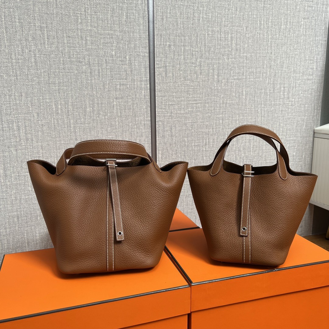 Shebag fully handmade Hermes Picotin 18 bag in brown gold (2025 Feb updated)-Best Quality Fake designer Bag Review, Replica designer bag ru Shebag fully handmade Hermes Picotin 18 bag in brown gold (2025 Feb updated)-Best Quality Fake designer Bag Review, Replica designer bag ru