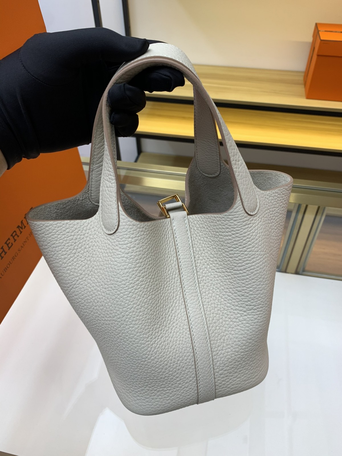 Shebag fully handmade Hermes Picotin 22 bag in cream white togo review (2025 Feb updated)-Best Quality Fake designer Bag Review, Replica designer bag ru