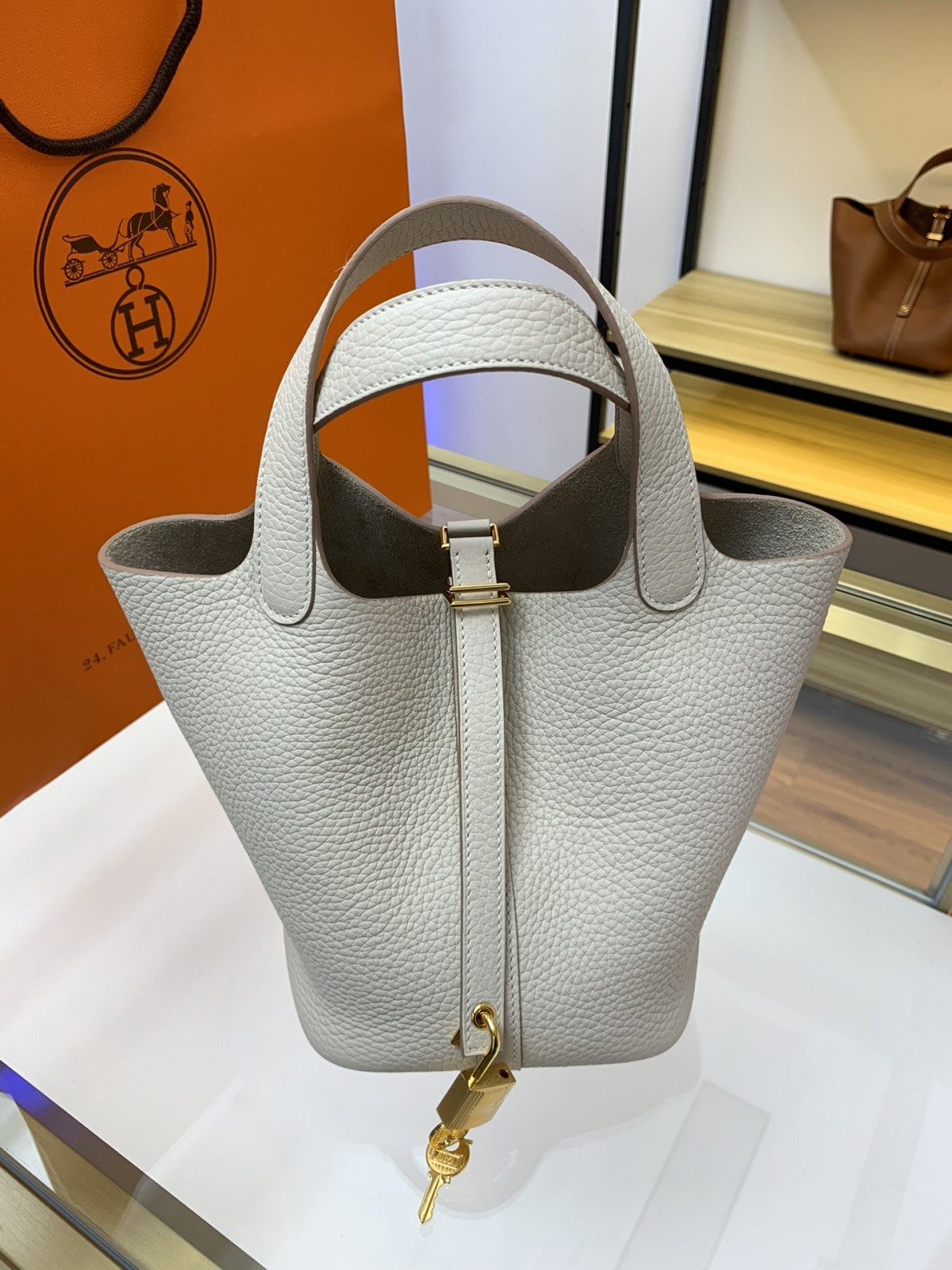 Shebag fully handmade Hermes Picotin 22 bag in cream white togo review (2025 Feb updated)-Best Quality Fake designer Bag Review, Replica designer bag ru