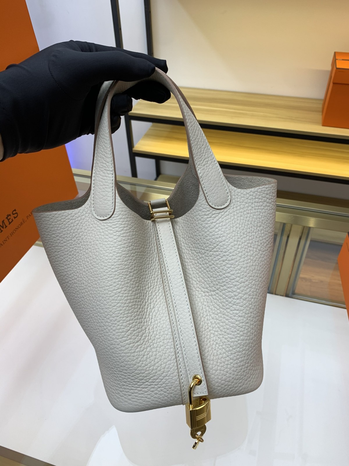 Shebag fully handmade Hermes Picotin 22 bag in cream white togo review (2025 Feb updated)-Best Quality Fake designer Bag Review, Replica designer bag ru