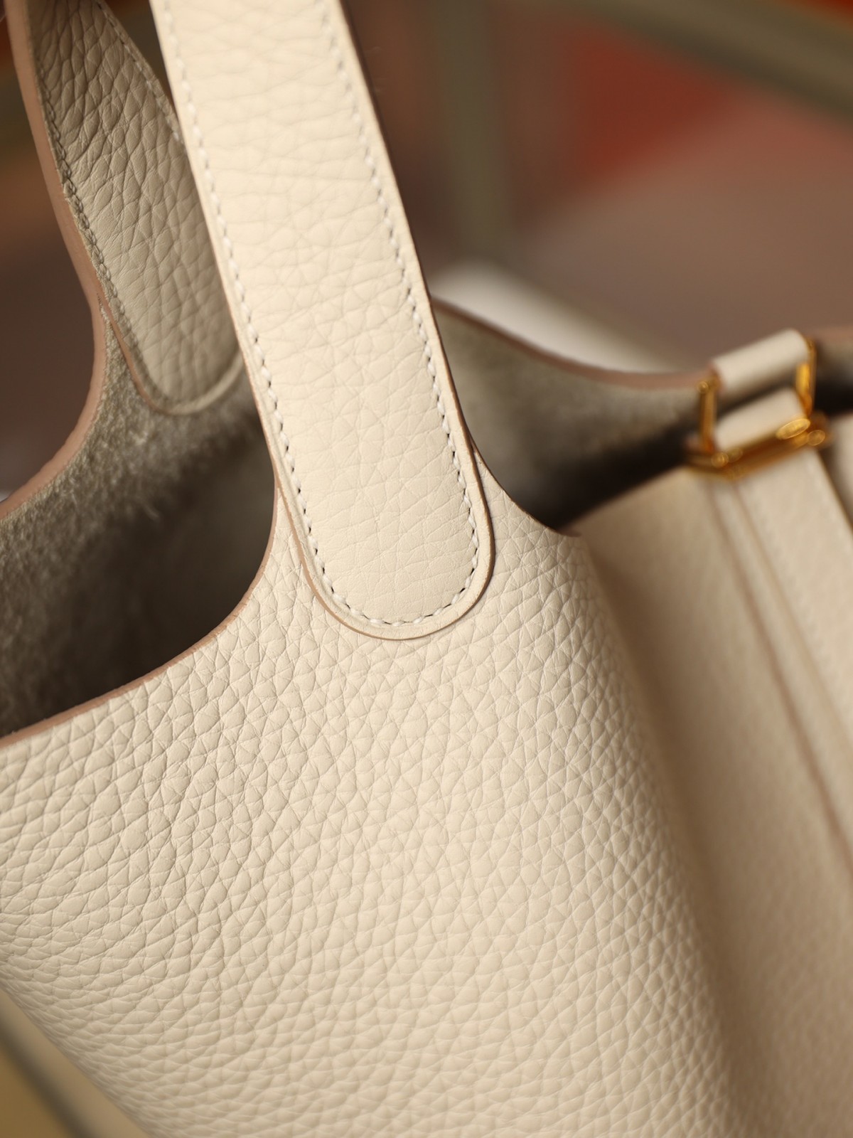 Shebag fully handmade Hermes Picotin 22 bag in cream white togo review (2025 Feb updated)-Best Quality Fake designer Bag Review, Replica designer bag ru