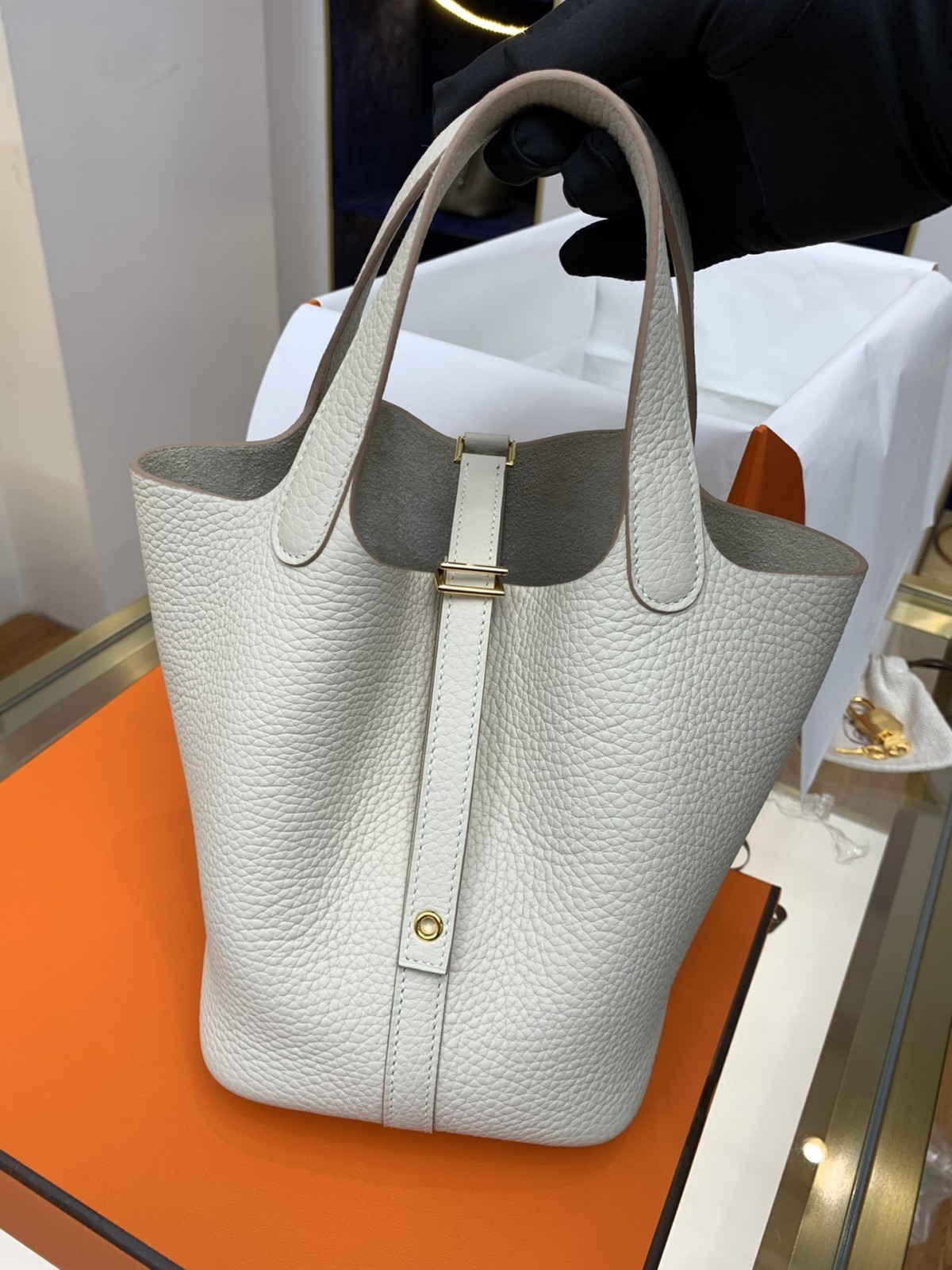 Shebag fully handmade Hermes Picotin 22 bag in cream white togo review (2025 Feb updated)-Best Quality Fake designer Bag Review, Replica designer bag ru