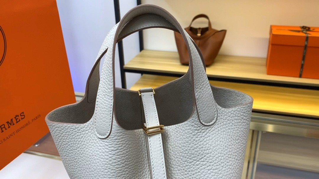 Shebag fully handmade Hermes Picotin 22 bag in cream white togo review (2025 Feb updated)-Best Quality Fake designer Bag Review, Replica designer bag ru