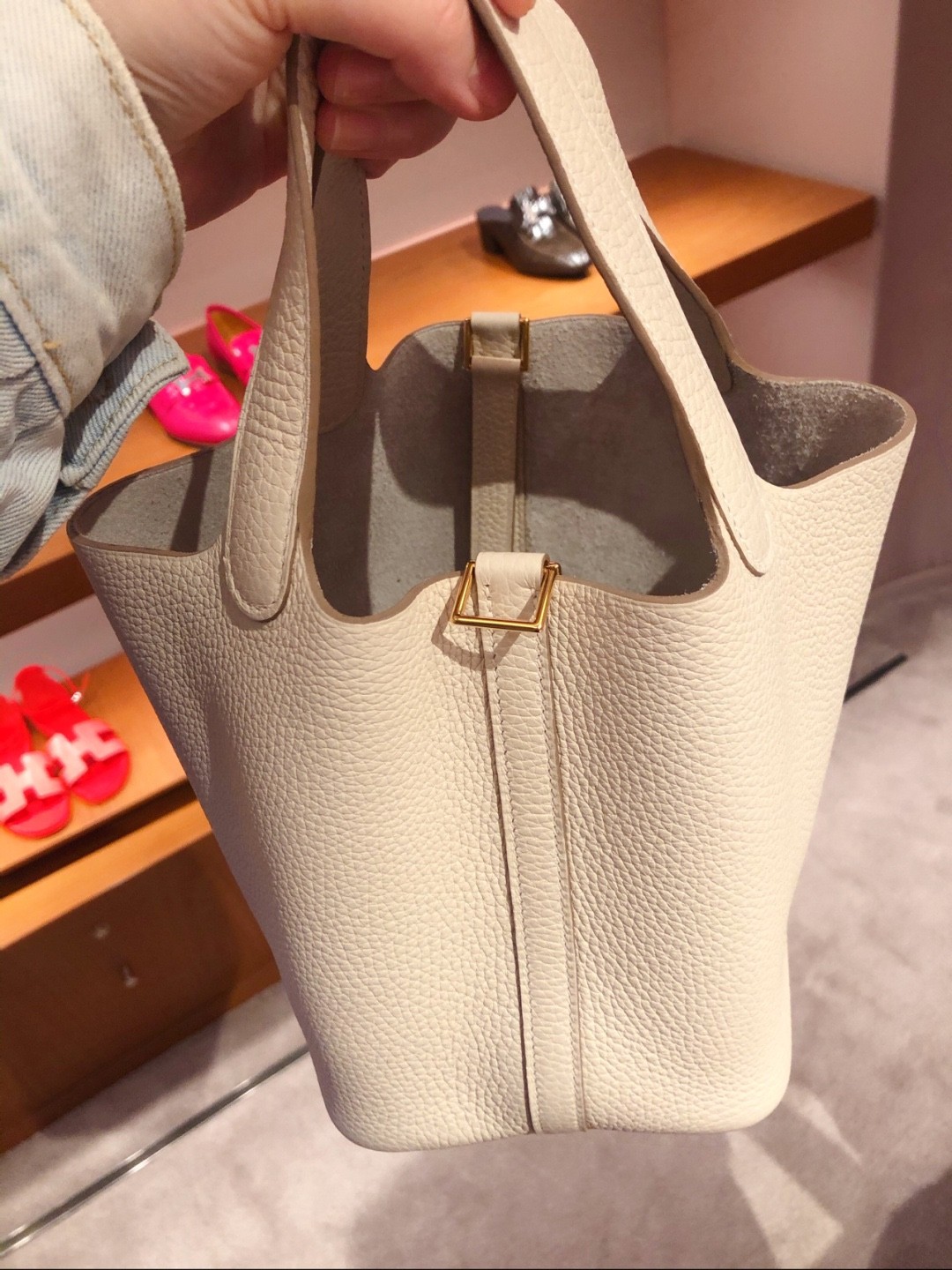Shebag fully handmade Hermes Picotin 22 bag in cream white togo review (2025 Feb updated)-Best Quality Fake designer Bag Review, Replica designer bag ru