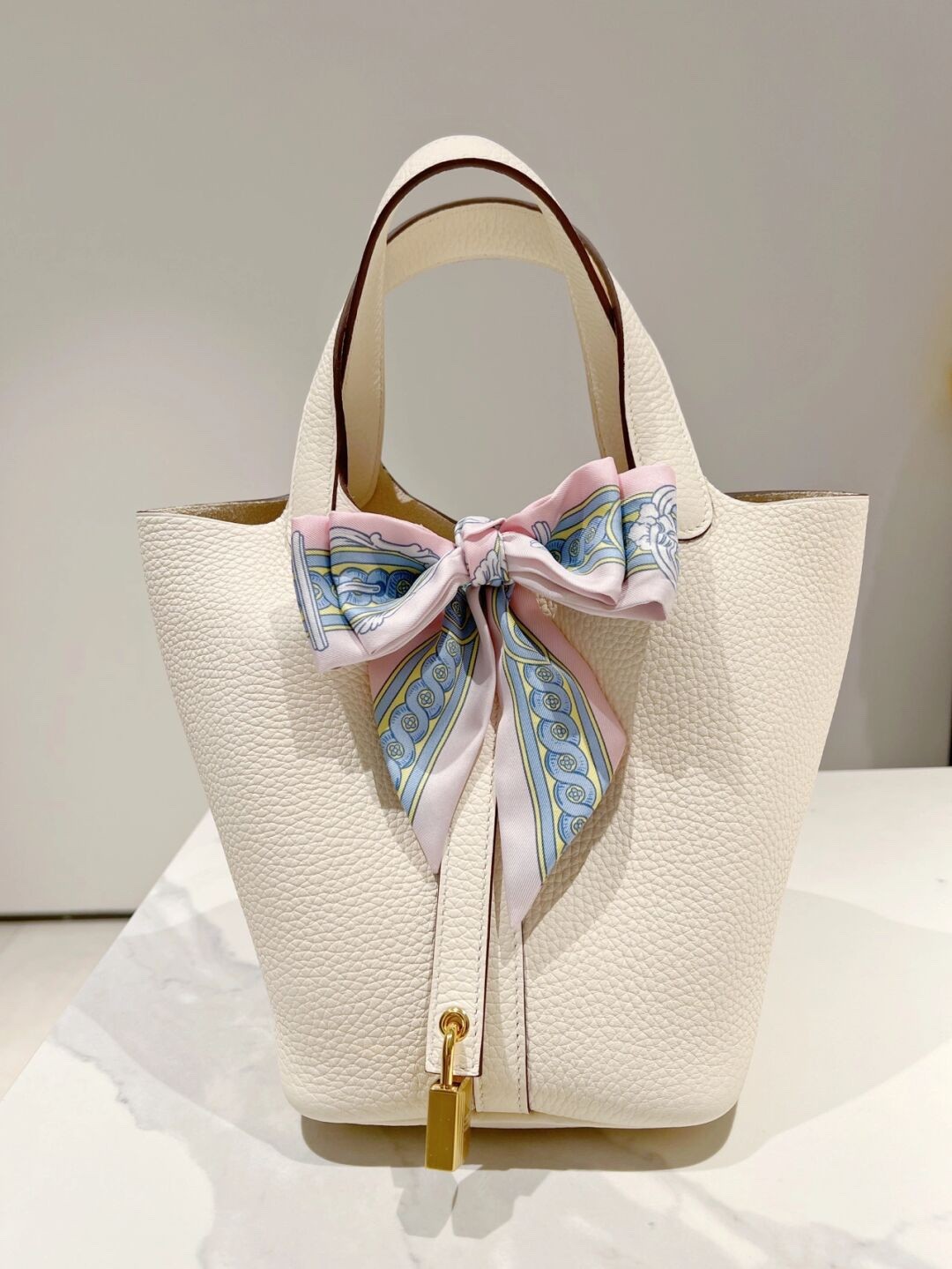 Shebag fully handmade Hermes Picotin 22 bag in cream white togo review (2025 Feb updated)-Best Quality Fake designer Bag Review, Replica designer bag ru