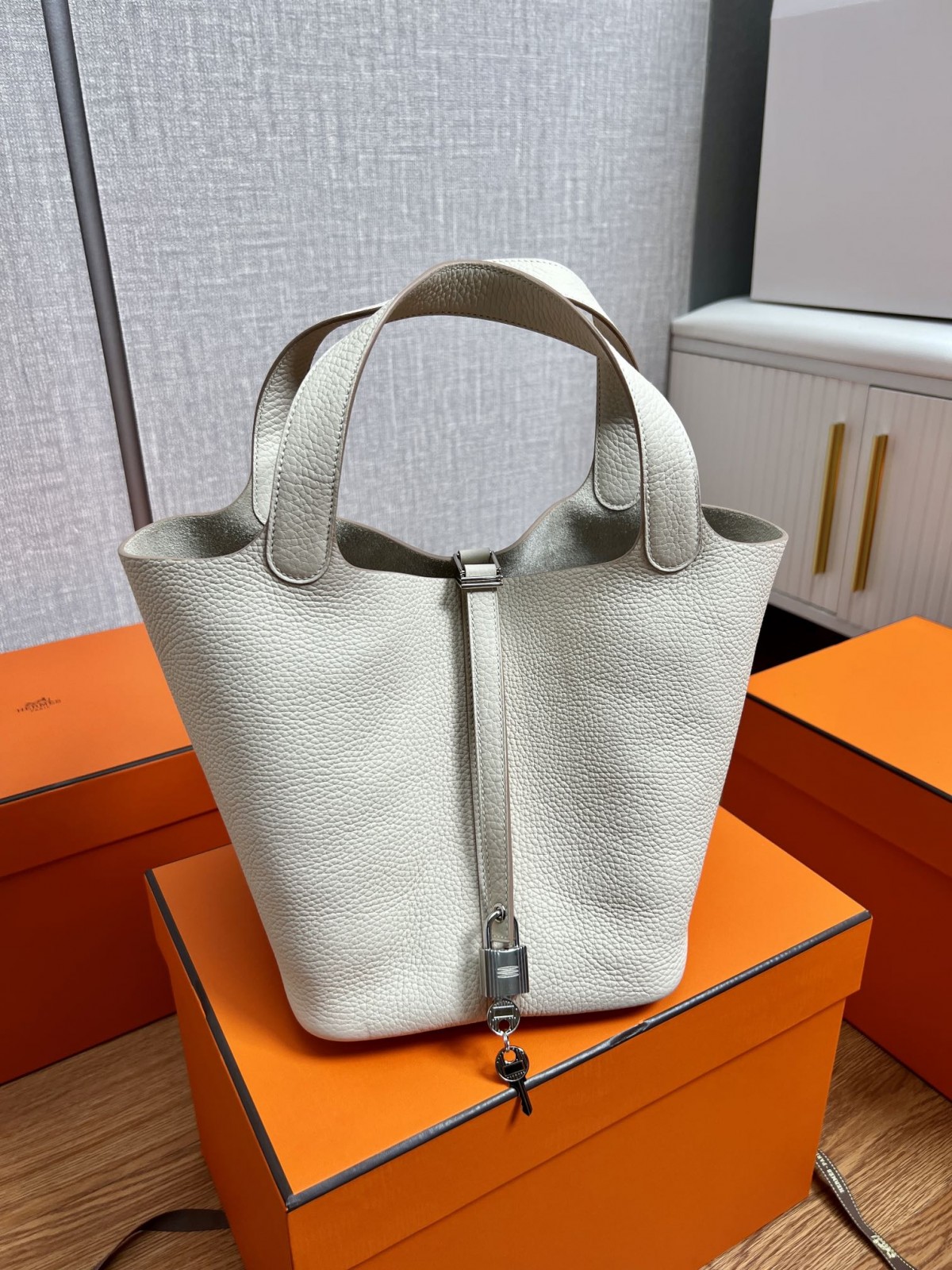 Shebag fully handmade Hermes Picotin 22 bag in cream white togo review (2025 Feb updated)-Best Quality Fake designer Bag Review, Replica designer bag ru