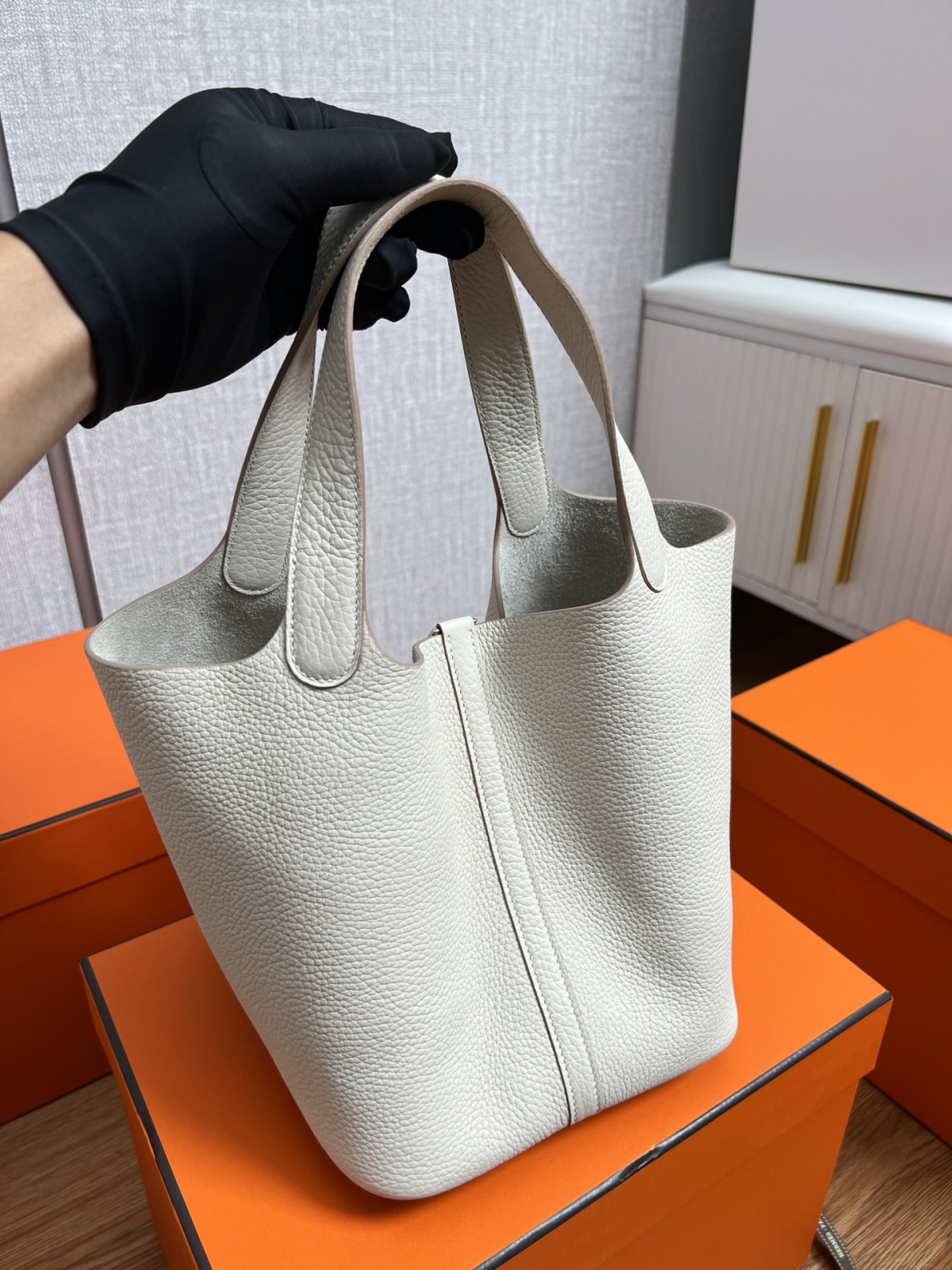 Shebag fully handmade Hermes Picotin 22 bag in cream white togo review (2025 Feb updated)-Best Quality Fake designer Bag Review, Replica designer bag ru