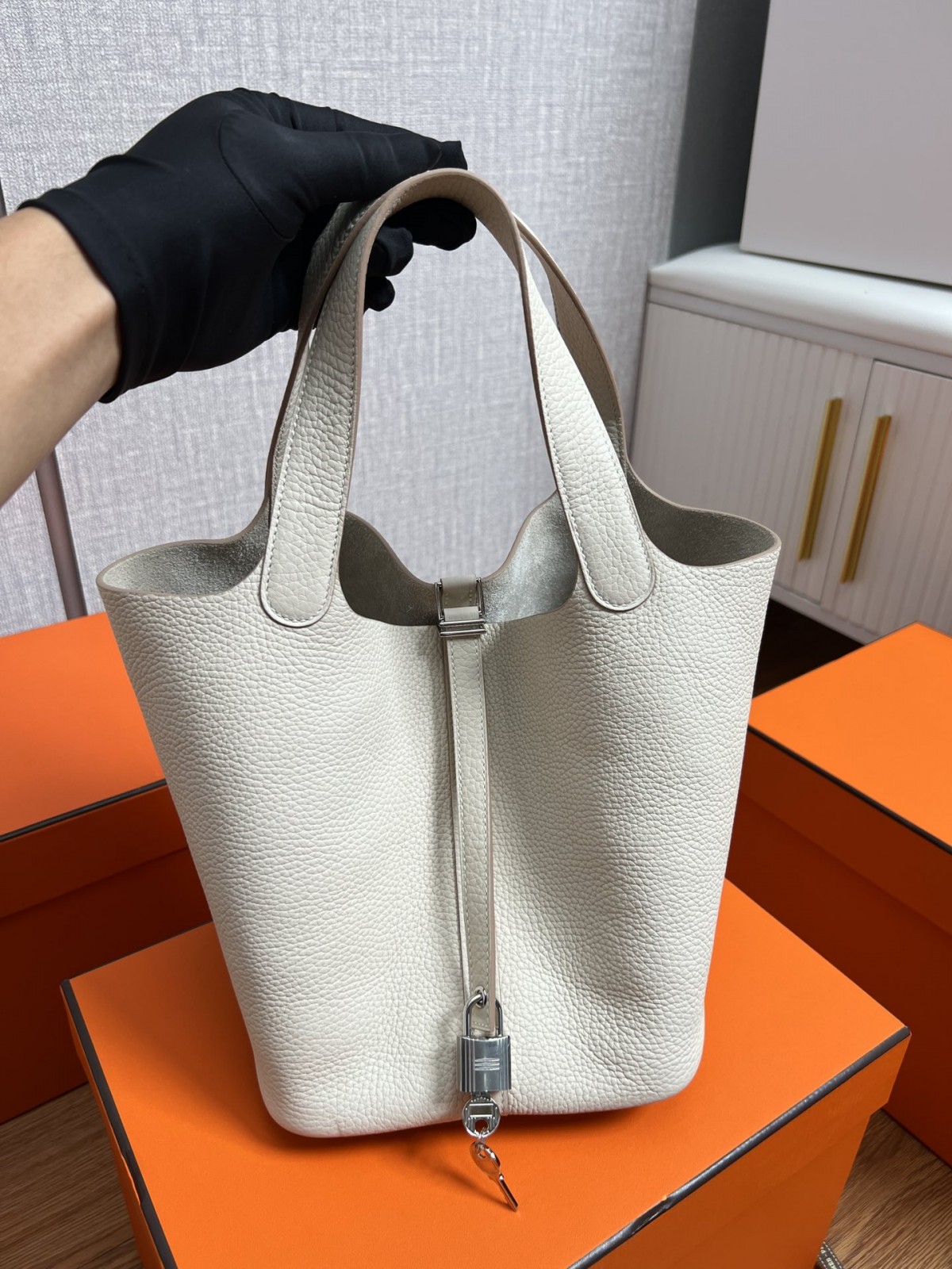 Shebag fully handmade Hermes Picotin 22 bag in cream white togo review (2025 Feb updated)-Best Quality Fake designer Bag Review, Replica designer bag ru