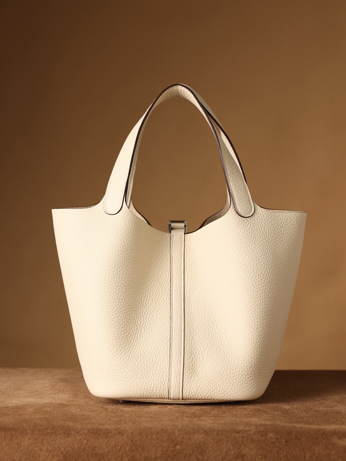 Shebag fully handmade Hermes Picotin 22 bag in cream white togo leather review silver (2025 Feb updated)-Best Quality Fake designer Bag Review, Replica designer bag ru