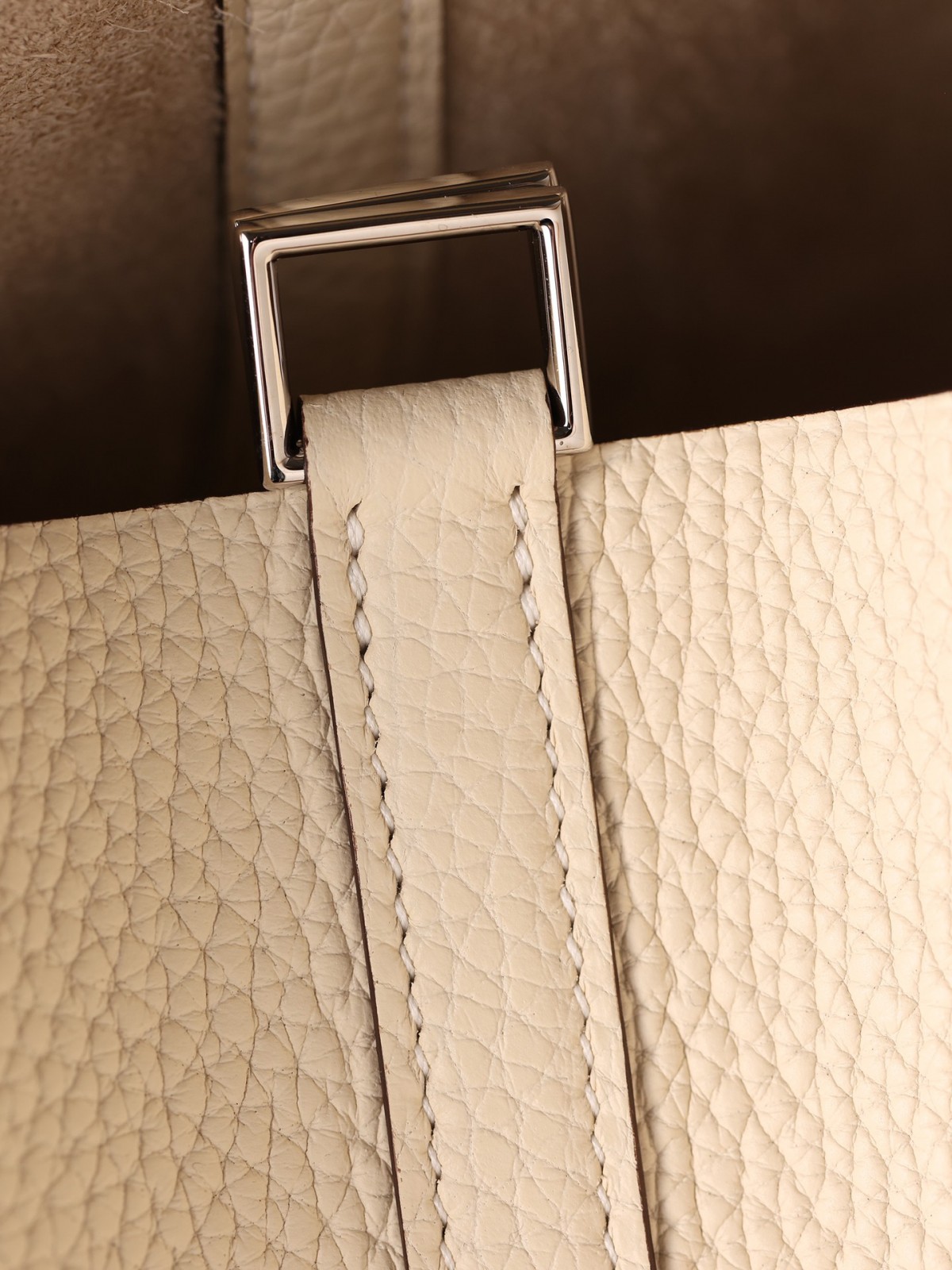 Shebag fully handmade Hermes Picotin 22 bag in cream white togo leather review silver (2025 Feb updated)-Best Quality Fake designer Bag Review, Replica designer bag ru
