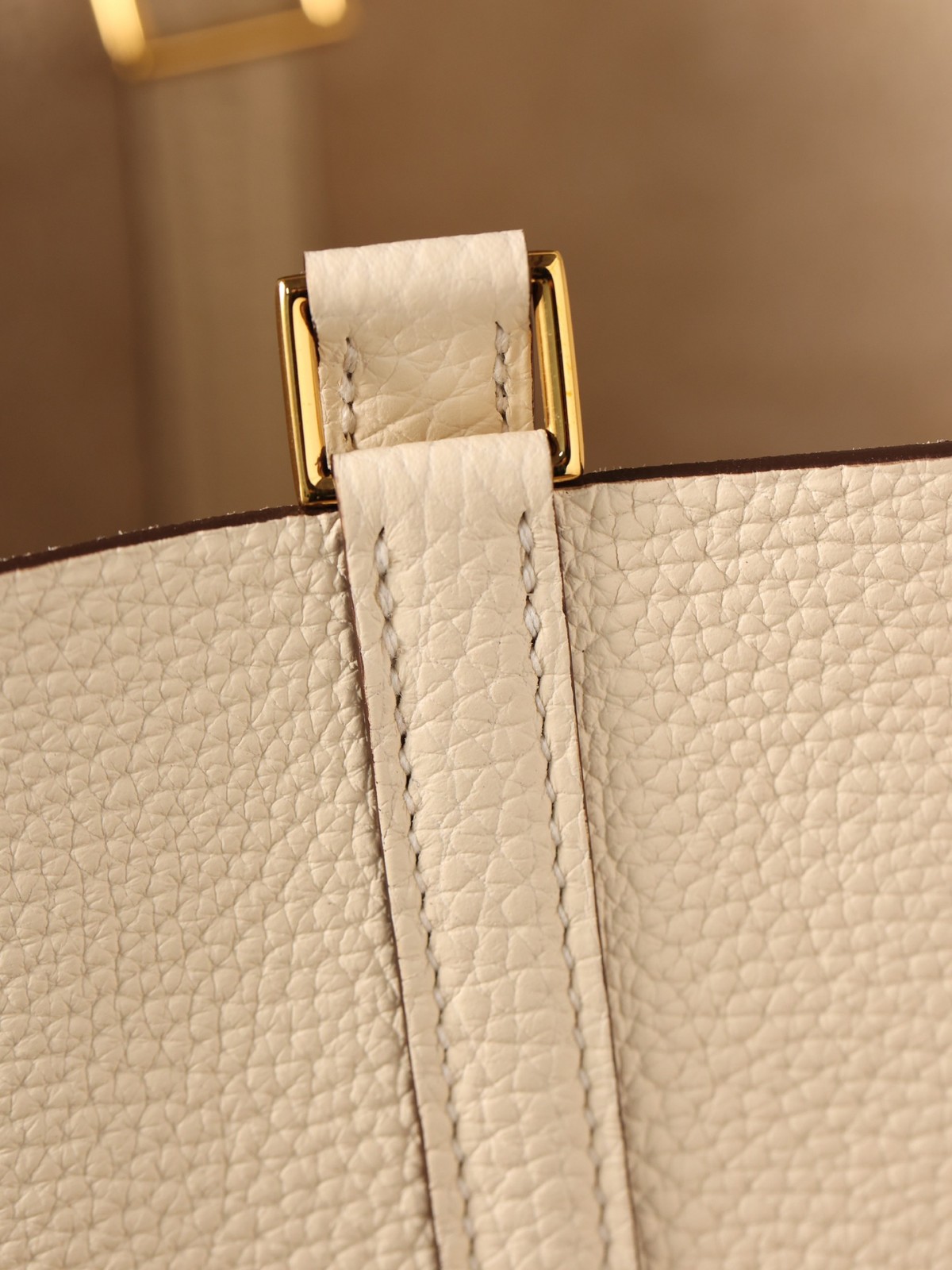 Shebag fully handmade Hermes Picotin 22 bag in cream white togo leather review silver (2025 Feb updated)-Best Quality Fake designer Bag Review, Replica designer bag ru