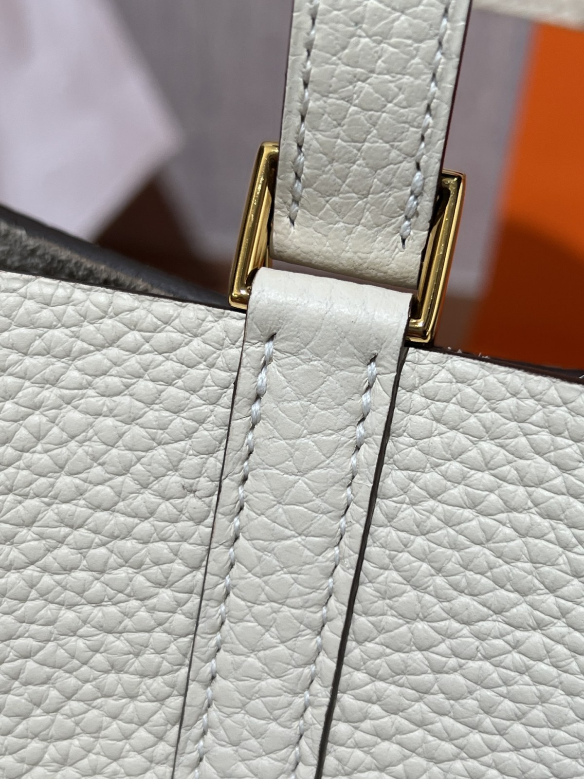Shebag fully handmade Hermes Picotin 22 bag in cream white togo leather review silver (2025 Feb updated)-Best Quality Fake designer Bag Review, Replica designer bag ru