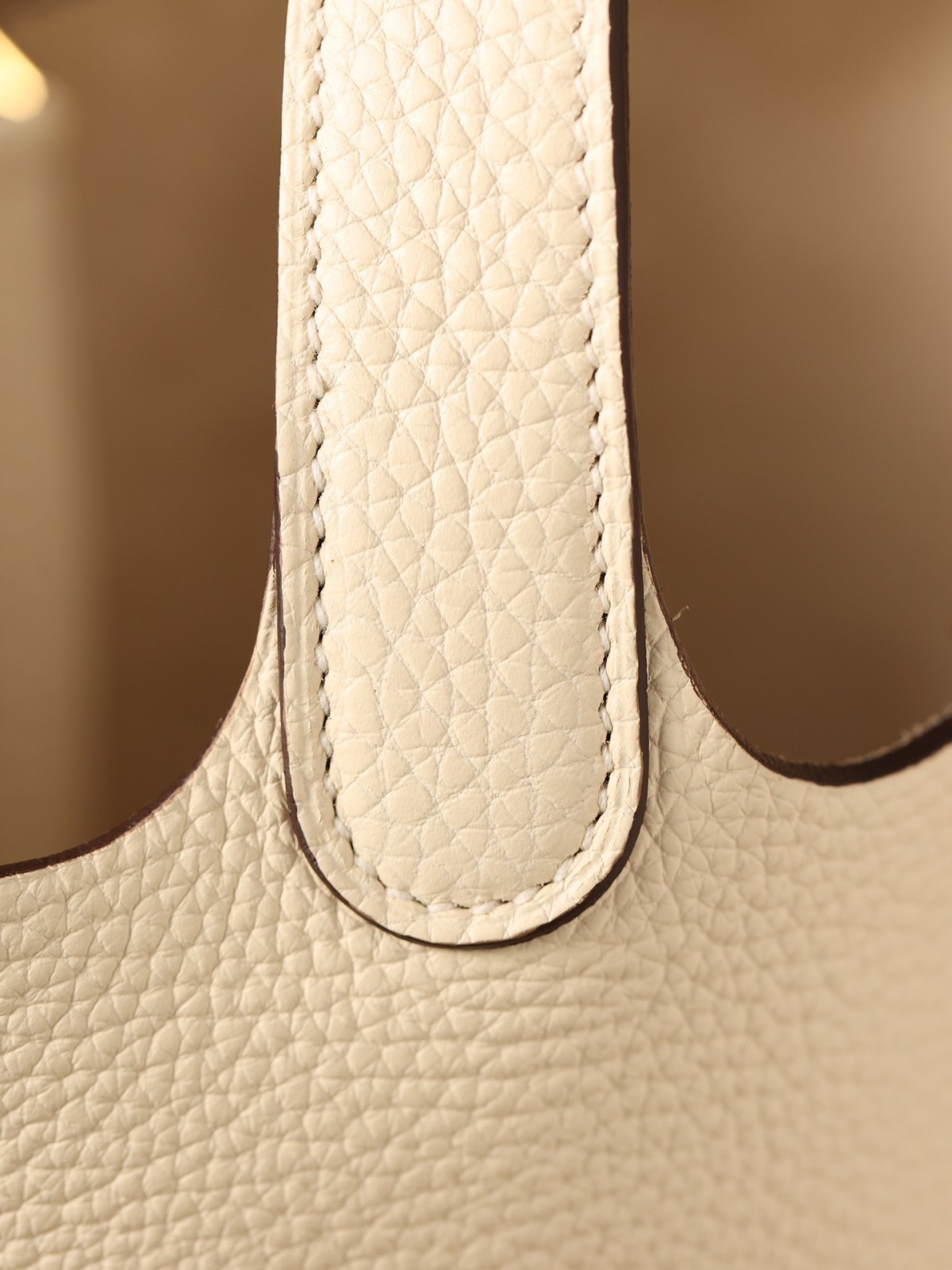 Shebag fully handmade Hermes Picotin 22 bag in cream white togo leather review silver (2025 Feb updated)-Best Quality Fake designer Bag Review, Replica designer bag ru