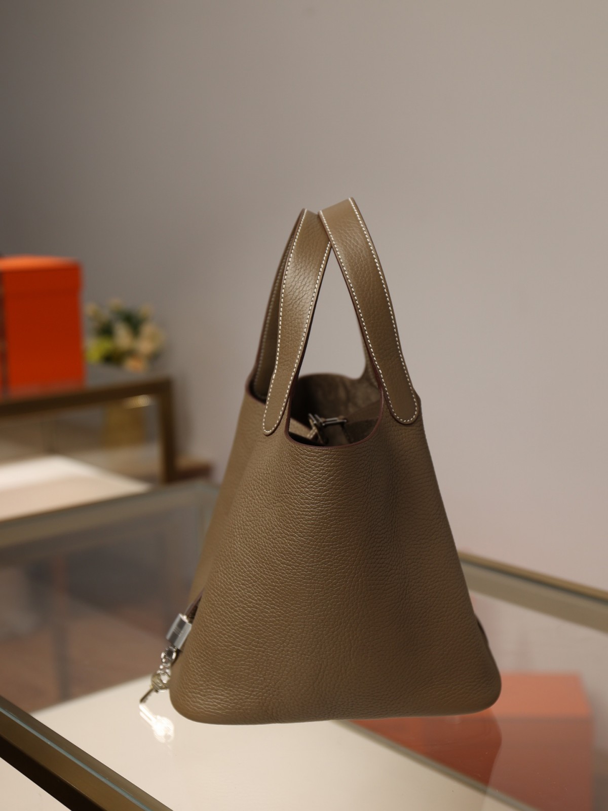 Shebag handmade Hermes Picotin 22 bag grey togo leather review （2025 Mar updated）-Best Quality Fake designer Bag Review, Replica designer bag ru