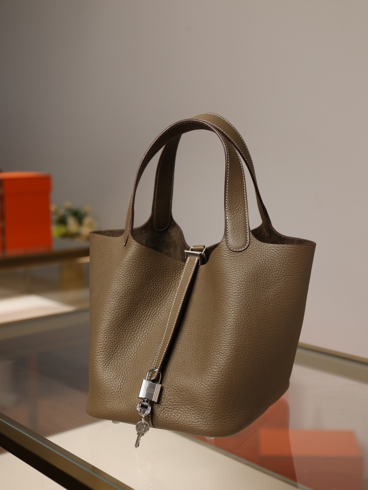 Shebag handmade Hermes Picotin 22 bag grey togo leather review （2025 Mar updated）-Best Quality Fake designer Bag Review, Replica designer bag ru