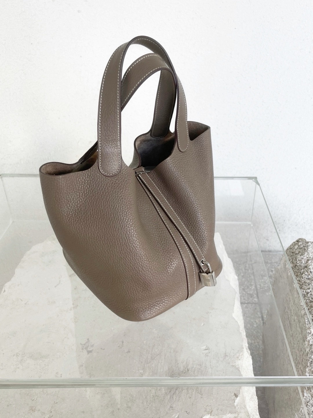 Shebag handmade Hermes Picotin 22 bag grey togo leather review （2025 Mar updated）-Best Quality Fake designer Bag Review, Replica designer bag ru