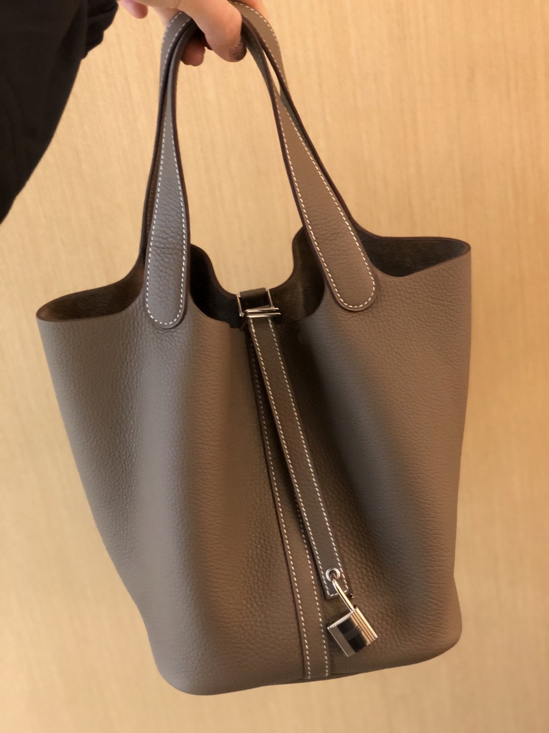 Shebag handmade Hermes Picotin 22 bag grey togo leather review （2025 Mar updated）-Best Quality Fake designer Bag Review, Replica designer bag ru