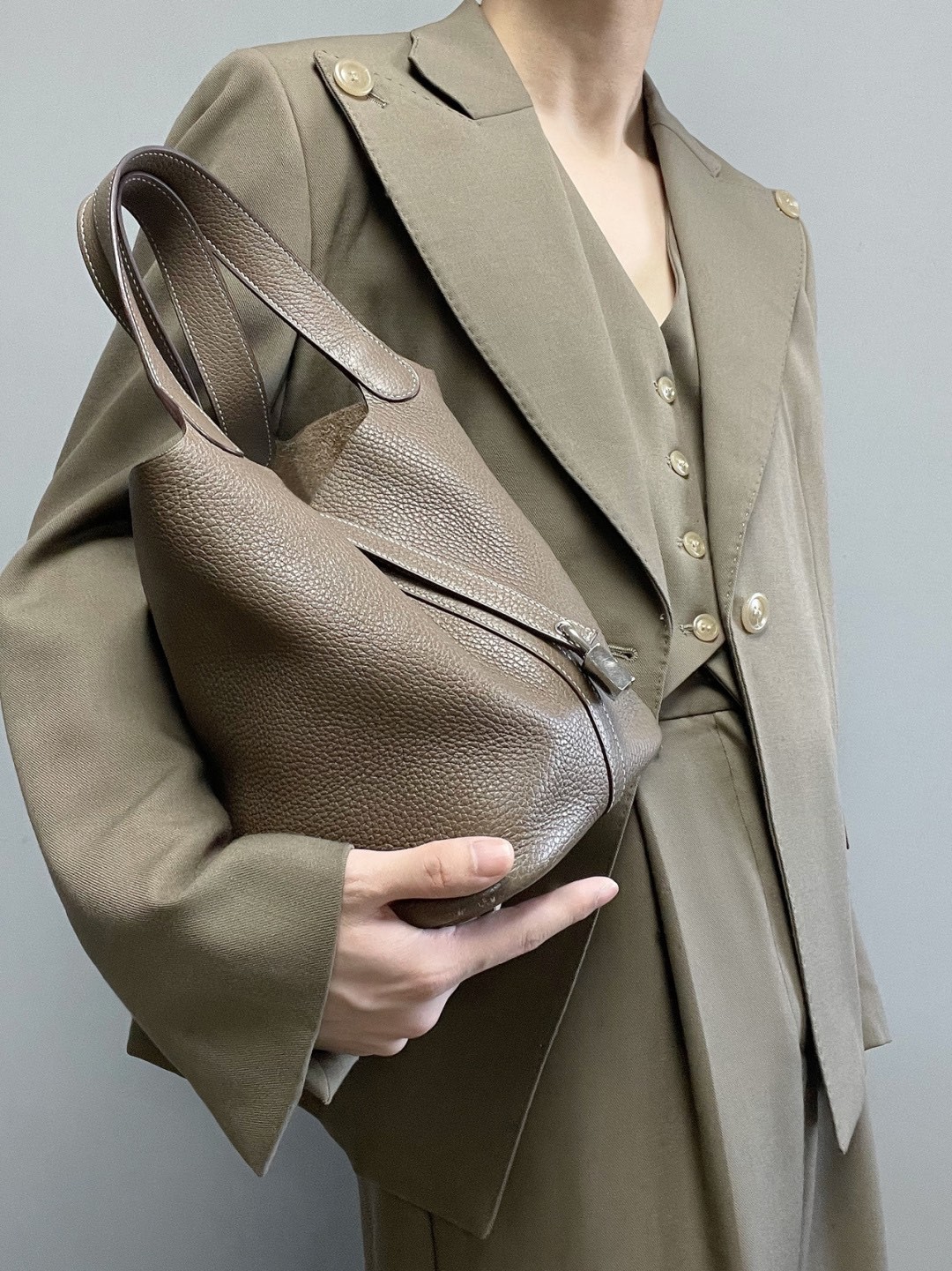 Shebag handmade Hermes Picotin 22 bag grey togo leather review （2025 Mar updated）-Best Quality Fake designer Bag Review, Replica designer bag ru
