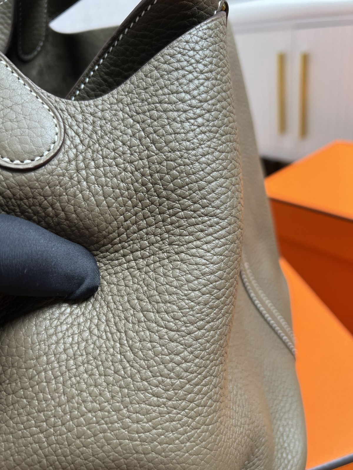 Shebag handmade Hermes Picotin 22 bag grey togo leather review （2025 Mar updated）-Best Quality Fake designer Bag Review, Replica designer bag ru