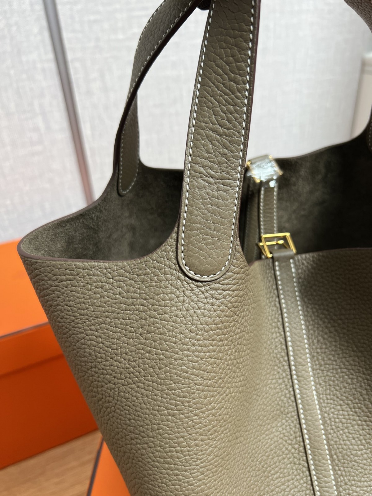 Shebag handmade Hermes Picotin 22 bag grey togo leather review （2025 Mar updated）-Best Quality Fake designer Bag Review, Replica designer bag ru