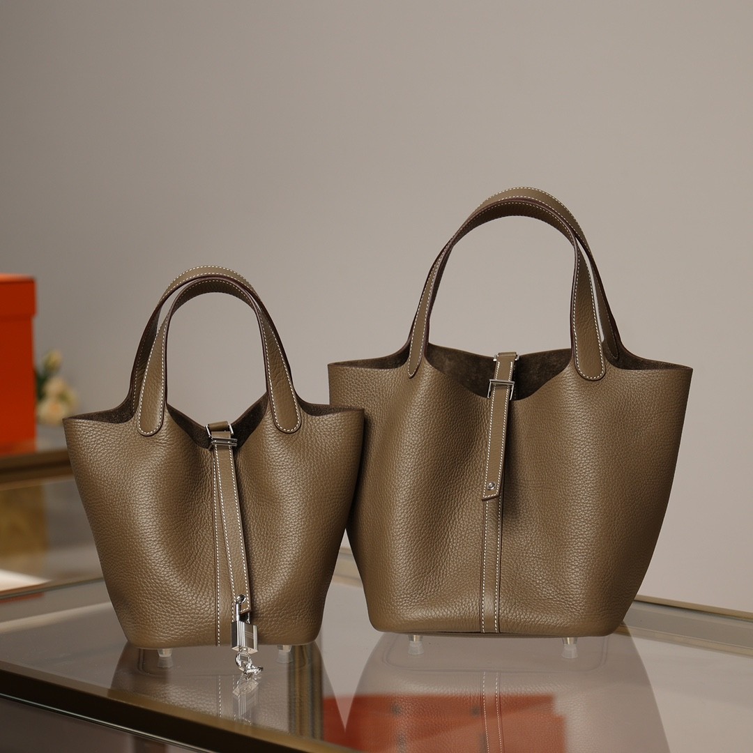 Shebag handmade Hermes Picotin 22 bag grey togo leather review （2025 Mar updated）-Best Quality Fake designer Bag Review, Replica designer bag ru