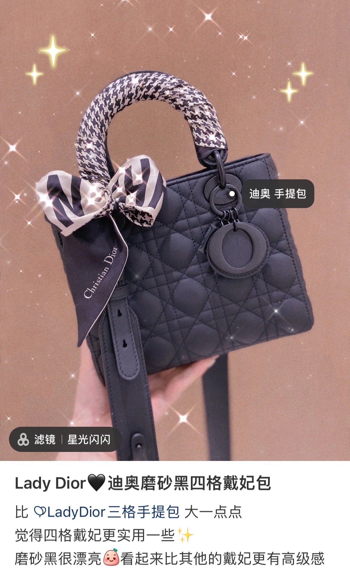 Shebag Top replica Lady Dior mini in Sand Black bag full review(2025 Mar updated)-Best Quality Fake designer Bag Review, Replica designer bag ru