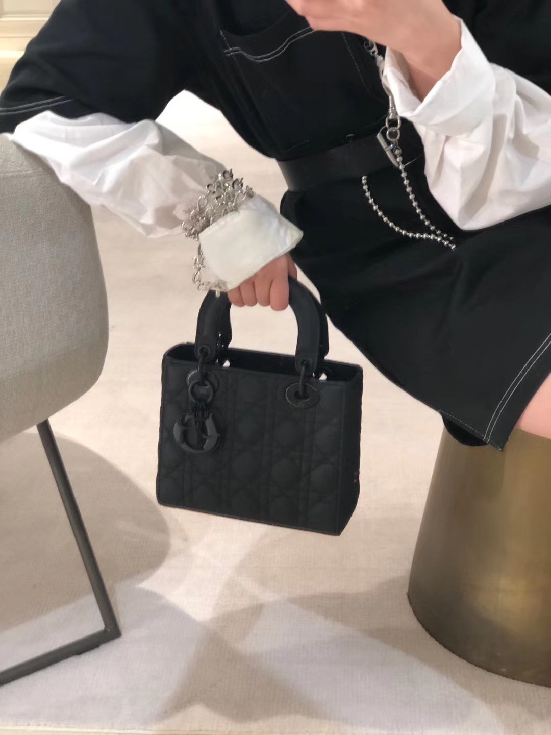 Shebag Top replica Lady Dior mini in Sand Black bag full review(2025 Mar updated)-Best Quality Fake designer Bag Review, Replica designer bag ru