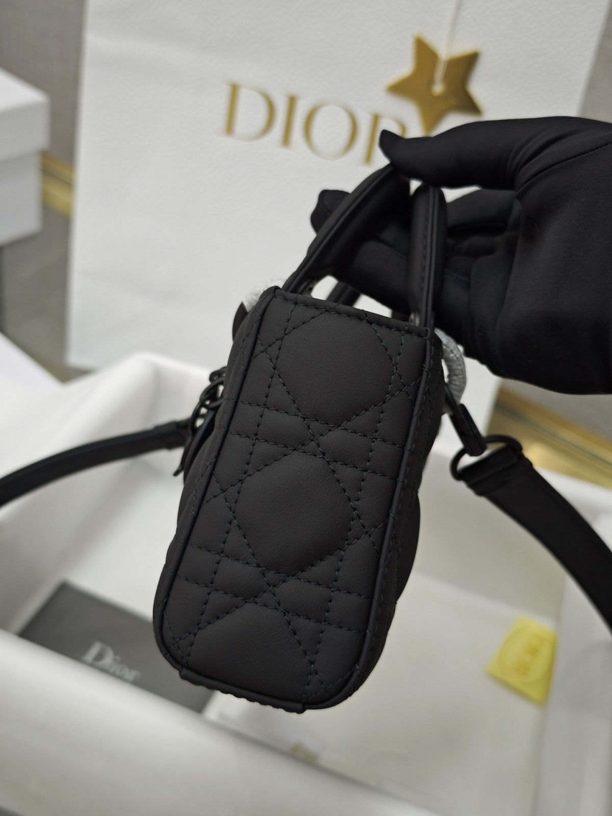 Shebag Top replica Lady Dior mini in Sand Black bag full review(2025 Mar updated)-Best Quality Fake designer Bag Review, Replica designer bag ru