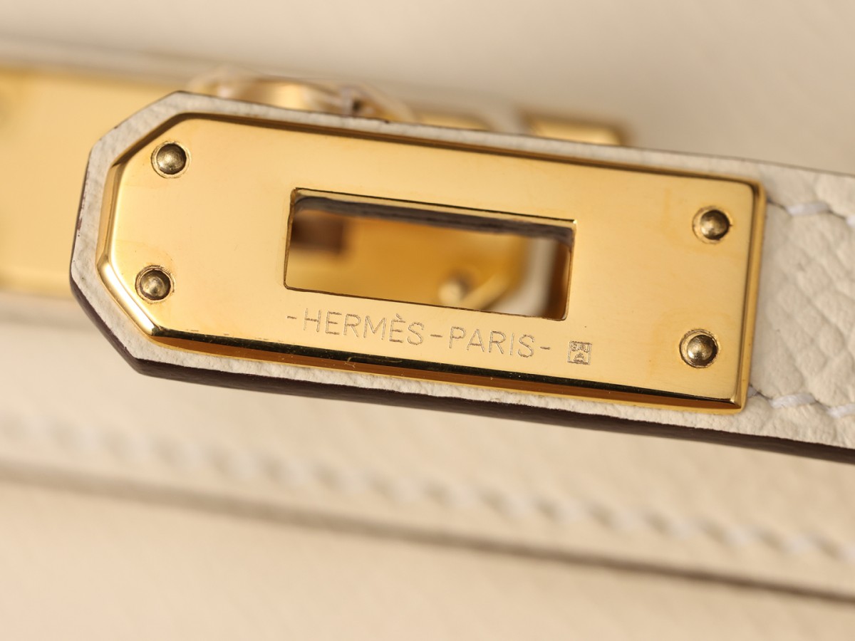 Shebag fully handmade Hermes Mini Kelly 2 bag full review white Epsom(2025 Apr updated)-Best Quality Fake designer Bag Review, Replica designer bag ru