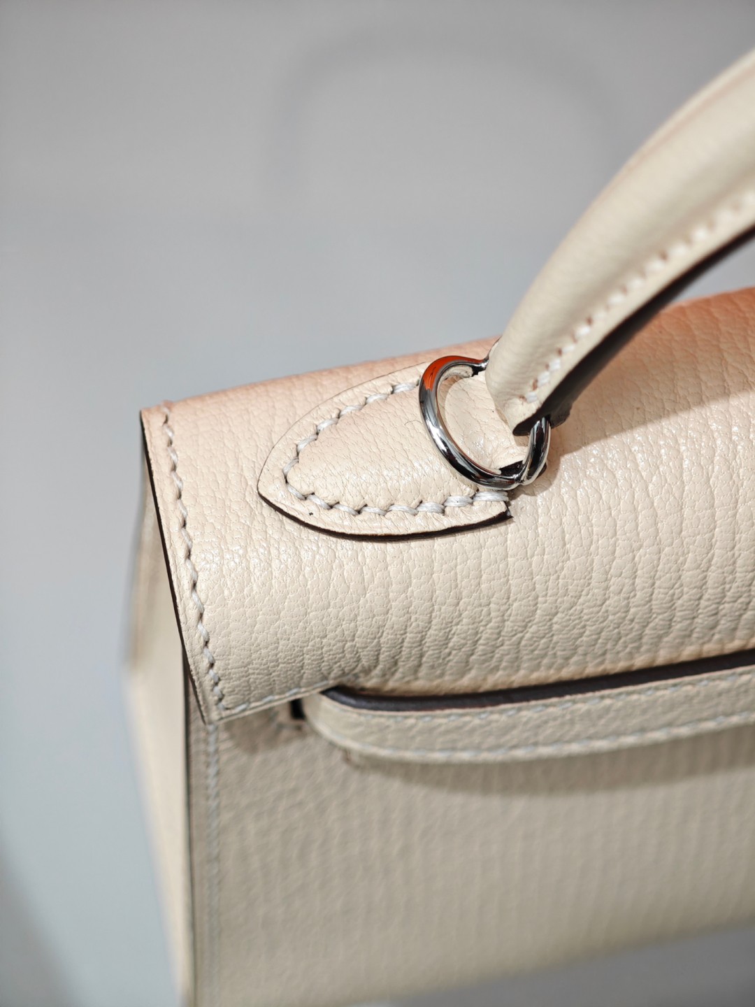 Shebag fully handmade Hermes Mini Kelly 2 bag full review white Epsom(2025 Apr updated)-Best Quality Fake designer Bag Review, Replica designer bag ru