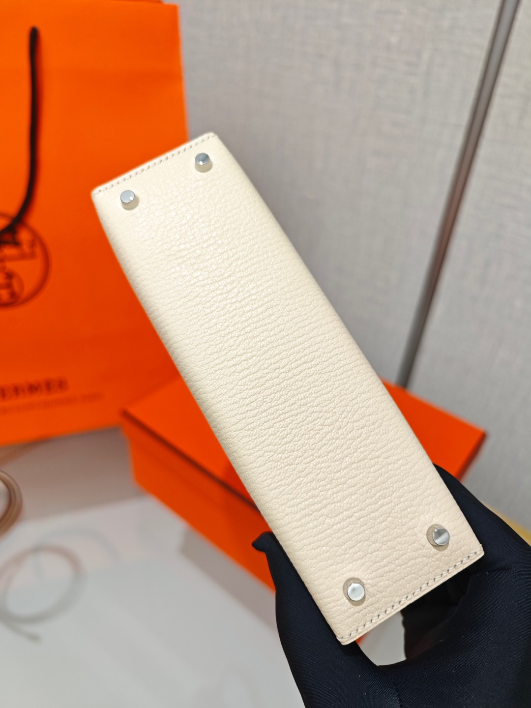 Shebag fully handmade Hermes Mini Kelly 2 bag full review white Epsom(2025 Apr updated)-Best Quality Fake designer Bag Review, Replica designer bag ru