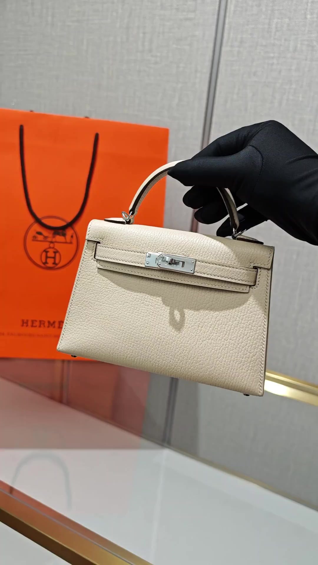 Shebag fully handmade Hermes Mini Kelly 2 bag full review white Epsom(2025 Apr updated)-Best Quality Fake designer Bag Review, Replica designer bag ru