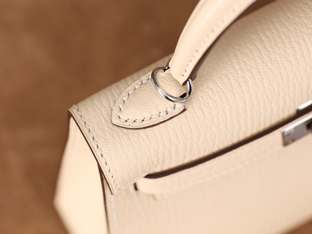 Shebag fully handmade Hermes Mini Kelly 2 bag full review white Epsom(2025 Apr updated)-Best Quality Fake designer Bag Review, Replica designer bag ru