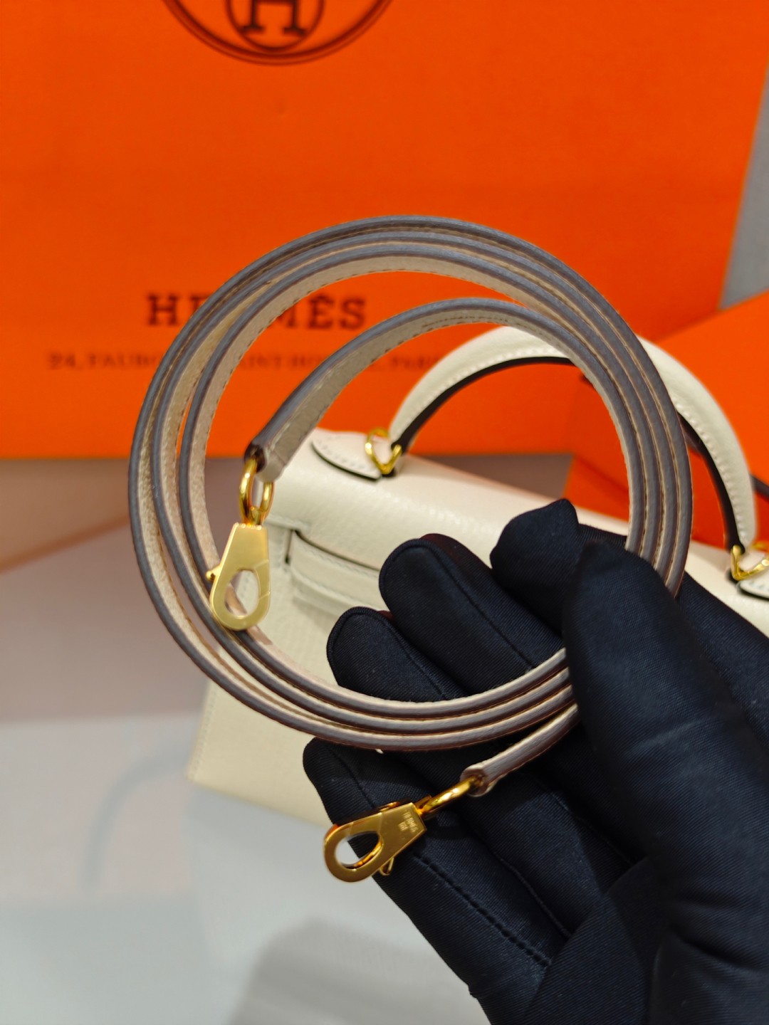 Shebag fully handmade Hermes Mini Kelly 2 bag full review white Epsom(2025 Apr updated)-Best Quality Fake designer Bag Review, Replica designer bag ru