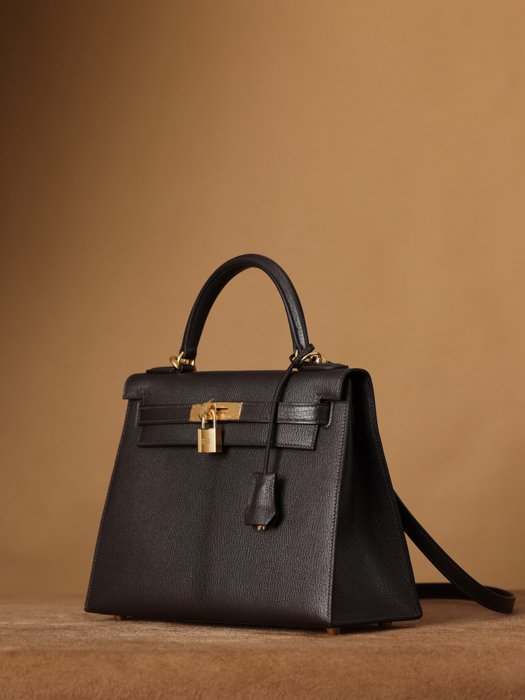 Shebag fully handmade Hermes mini Kelly 2 in goat leather black gold(April 2025 updated)-Best Quality Fake designer Bag Review, Replica designer bag ru