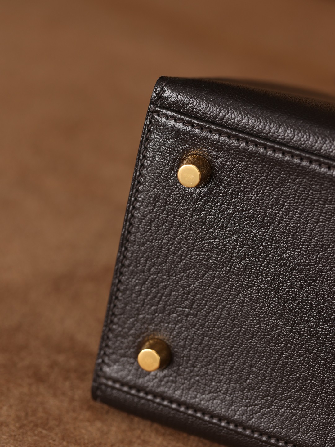 Shebag fully handmade Hermes mini Kelly 2 in goat leather black gold(April 2025 updated)-Best Quality Fake designer Bag Review, Replica designer bag ru