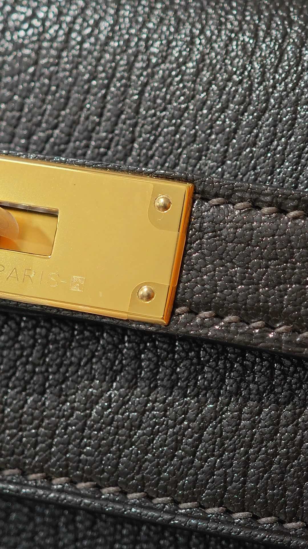 Shebag fully handmade Hermes mini Kelly 2 in goat leather black gold(April 2025 updated)-Best Quality Fake designer Bag Review, Replica designer bag ru
