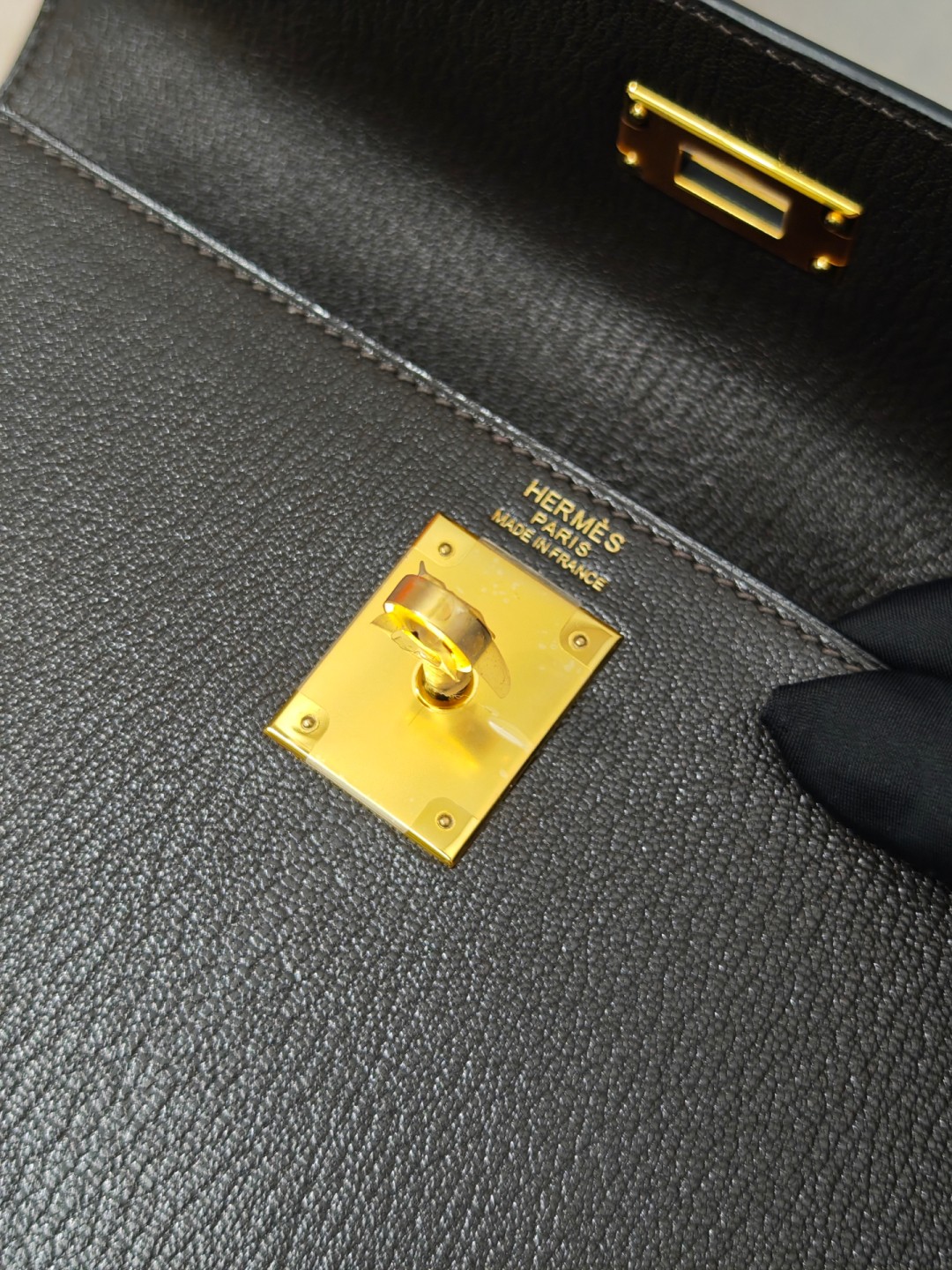 Shebag fully handmade Hermes mini Kelly 2 in goat leather black gold(April 2025 updated)-Best Quality Fake designer Bag Review, Replica designer bag ru