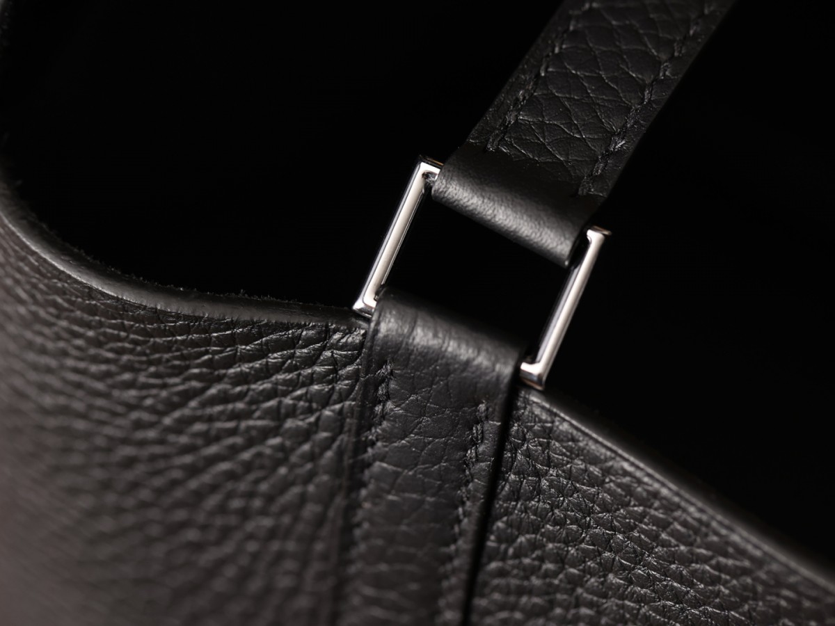 Shebag fully handmade Picotin 18 bag black crocodile leather handle (2025 Apr updated)-Best Quality Fake designer Bag Review, Replica designer bag ru Shebag fully handmade Picotin 18 bag black crocodile leather handle (2025 Apr updated)-Best Quality Fake designer Bag Review, Replica designer bag ru