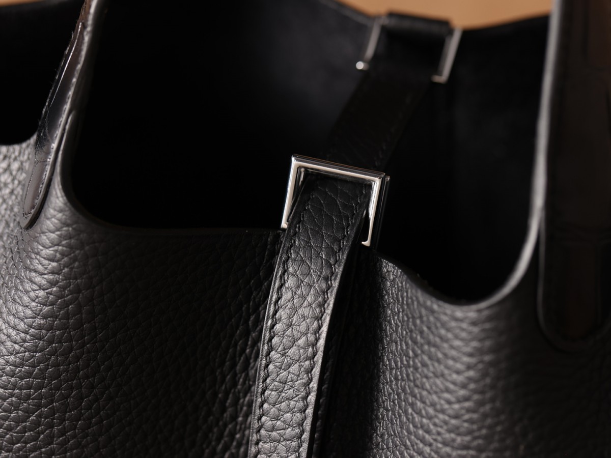 Shebag fully handmade Picotin 18 bag black crocodile leather handle (2025 Apr updated)-Best Quality Fake designer Bag Review, Replica designer bag ru Shebag fully handmade Picotin 18 bag black crocodile leather handle (2025 Apr updated)-Best Quality Fake designer Bag Review, Replica designer bag ru