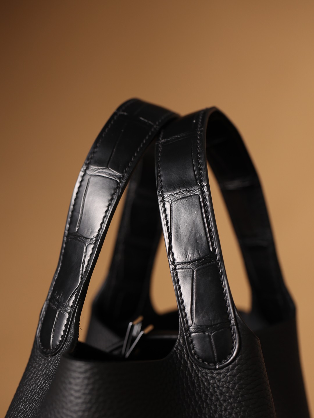 Shebag fully handmade Picotin 18 bag black crocodile leather handle (2025 Apr updated)-Best Quality Fake designer Bag Review, Replica designer bag ru Shebag fully handmade Picotin 18 bag black crocodile leather handle (2025 Apr updated)-Best Quality Fake designer Bag Review, Replica designer bag ru