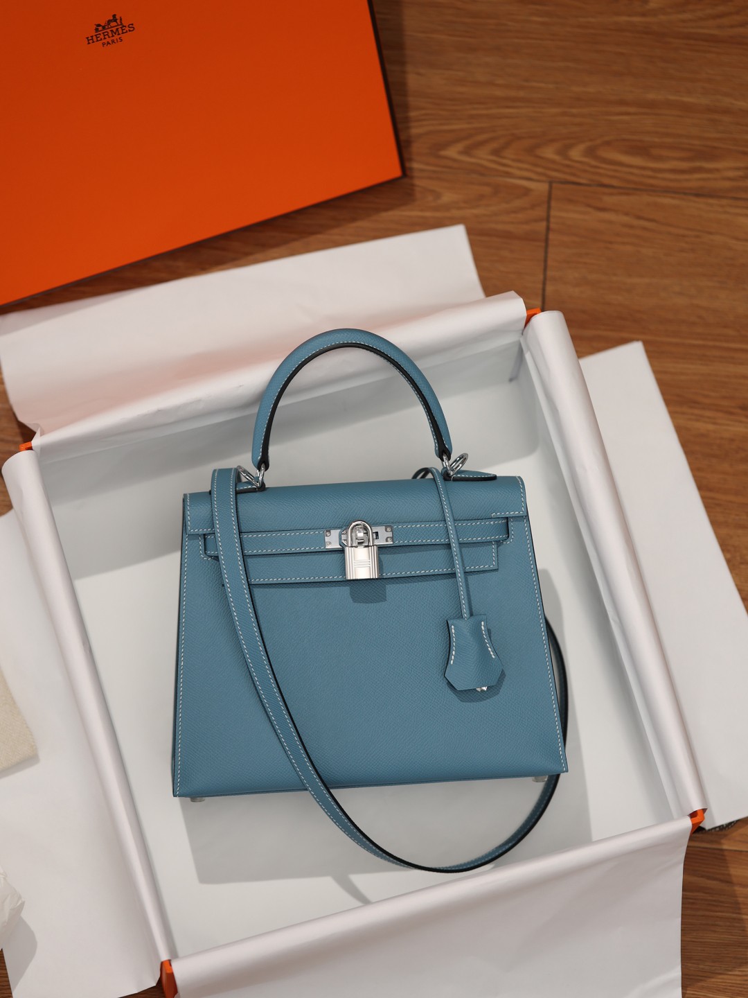 Shebag Hermes full handmade Kelly 25 in epsom blue bag review (2025 Apr updated)-Best Quality Fake designer Bag Review, Replica designer bag ru